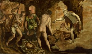 La Forge de Vulcain - Domenico Robusti Tintoretto