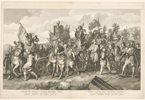 Triomftocht van Alexander de Grote in Babylon