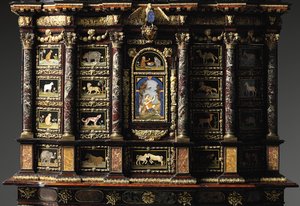 Cabinet Louis XIV sur pied - Domenico and Gobelins workshop (attr. to) Cucci