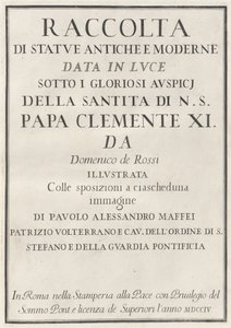 Raccolta di Statue Antiche e Moderne