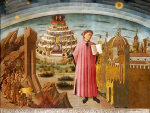 Dante et la Divine Comédie La Comédie illuminant Florence, 1464-1465