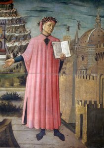 Portrait de Dante Alighieri, Florence et allégorie de la Divine Comédie