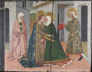 Le panneau de la Visitation du Retable de Saint Jean - Domingo Ram