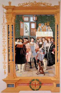 Étienne Leblanc (1490-1565) présente à Anne de Montmorency (1493-1567) sa traduction du discours de Cicéron (1531) - Dominique Henri Guifard