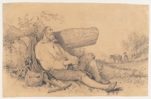 Travailleur des champs endormi, 1842