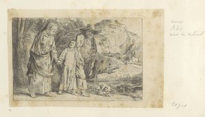 Christ revenant du Temple avec Joseph et Marie