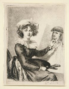 Louise-Elisabeth Vigée-Lebrun, (Mlle Lebrun), d
