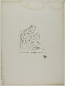 Vierge assise
