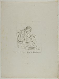 Vierge assise