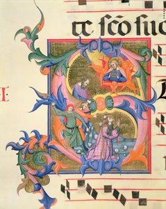 Ms 572 f.32v Initiale historiée 