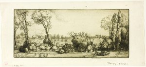Paysage, Poigny - Donald Shaw MacLaughlan