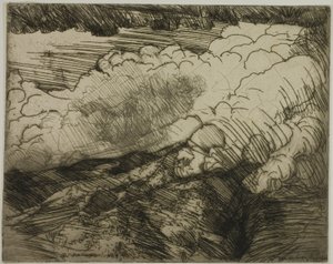 Tempête dans les Alpes, Suisse - Donald Shaw MacLaughlan