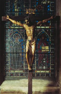 Italie, Florence, Église de Santa Croce, Crucifix
