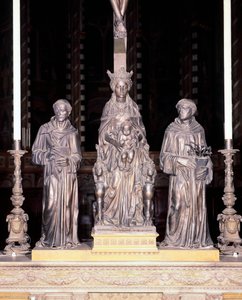 Italie, Padoue, Basilique de Saint Antoine de Padoue, Groupe de la Vierge et l