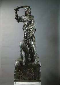 Judith et Holopherne. Sculpture en bronze