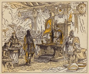 Le roi récompensant Beowulf