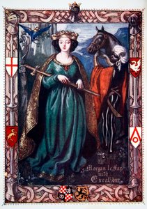 Morgan le Fay avec Excalibur, 1905