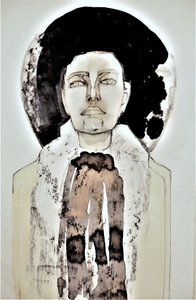 Portrait abstrait « Halo » - Doris Schmitz