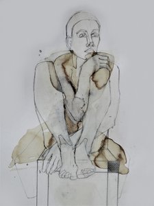 Figure assise en méditation - Doris Schmitz