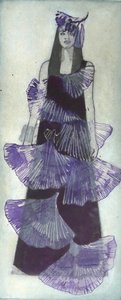 Robe violette spectaculaire