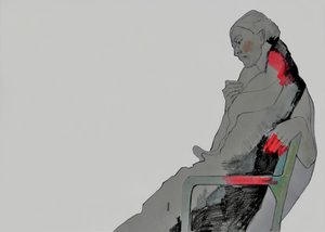 Femme assise, pensive - Doris Schmitz