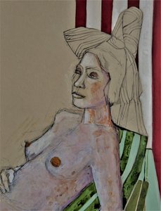 « Serene Woman Stripes » - Doris Schmitz