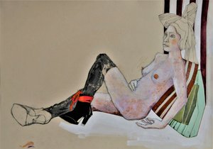 Nu élégant allongé - Doris Schmitz