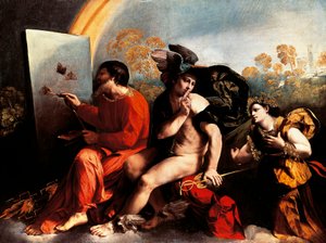 Jupiter et le peintre, par Dosso Dossi