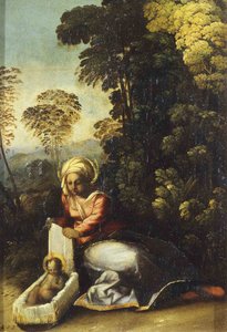 Madonna avec enfant La Zingarella, c. 1513