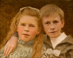 Philip et V.M. Haswell, âgés de 8 et 6 ans