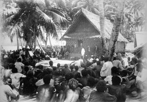 Parlement à Hongo, Floride, Îles Salomon, 1892