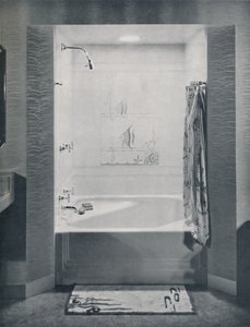 Nouvelle baignoire Neo-Angle de quatre pieds carrés, 1935