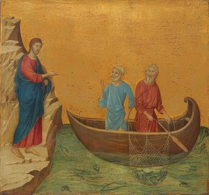La pêche miraculeuse et la vocation des apôtres Pierre et André