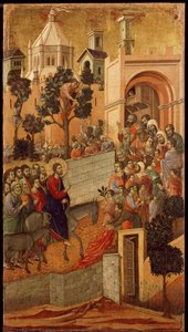 Maestà : Entrée à Jérusalem - Duccio di Buoninsegna