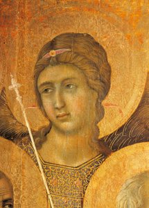 Maestà du Retable de Duccio dans la Cathédrale de Sienne (détail)
