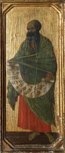 Le prophète Malachie, détail de la prédelle du Retable de la Maestà dans la Cathédrale de Sienne - Duccio di Buoninsegna