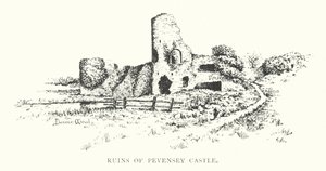 Ruines du château de Pevensey