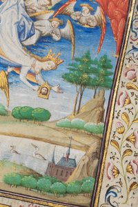 Page de "La Belle Dame Sans Merci" par Alain Chartier, Paris, début du 15ème siècle - Dunois Master