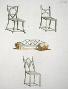 Une collection de sièges, de 