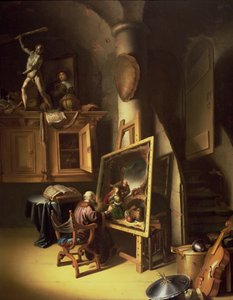Un artiste dans son atelier, 1635
