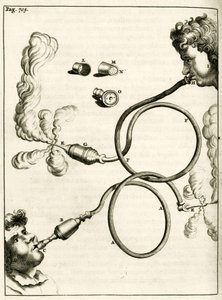 Appareil pour lavements de fumée de tabac, de Exercitationes Practicae circa Medendi Methodum par Frederik Dekkers, 1694 - Dutch School