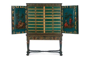 Cabinet de collectionneur sur pied, c.1700-30