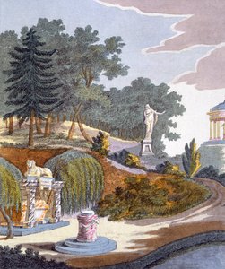 Décorations de jardin, de Magazine of Garden Gems par G. van Laar, publié en 1802