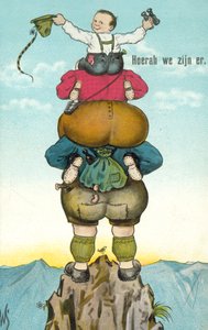 Hourra, nous y sommes ! (lithographie couleur) - Dutch School