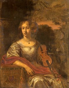 Dame avec un violon, vers 1675