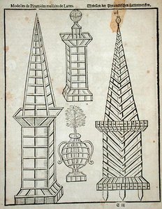 Pyramides en treillis, de 