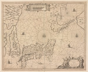 Carte du Japon, Nova et accurata Japoniae, Terrae Esonis ac Insularum adjacentium ex nivissima detectione descriptio