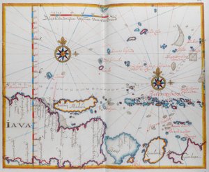 Carte des îles de Java; Madura; Bali et autres îles