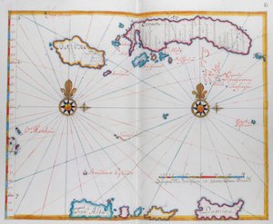 Carte de Bouro et Ceram (Seram), Indonésie