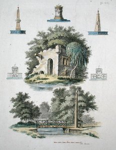 Éléments de jardin ornemental, de 